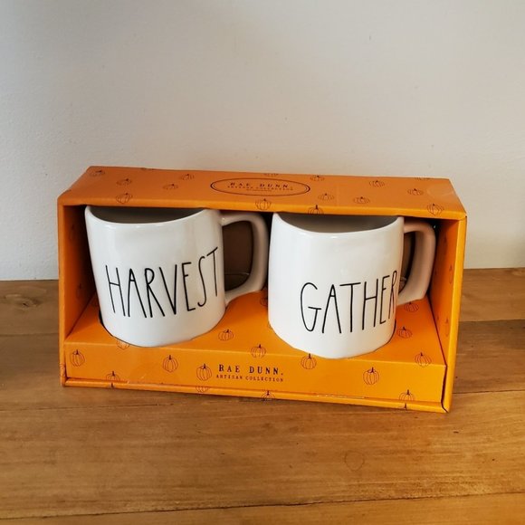 RAE DUNN | Mugs x 2 -  Harvest and Gather (Thanksgiving / Fall) - Picture 6 of 6